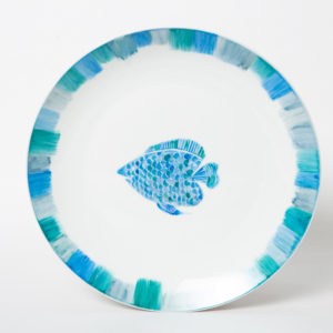 coleccion índigo plato llano pez