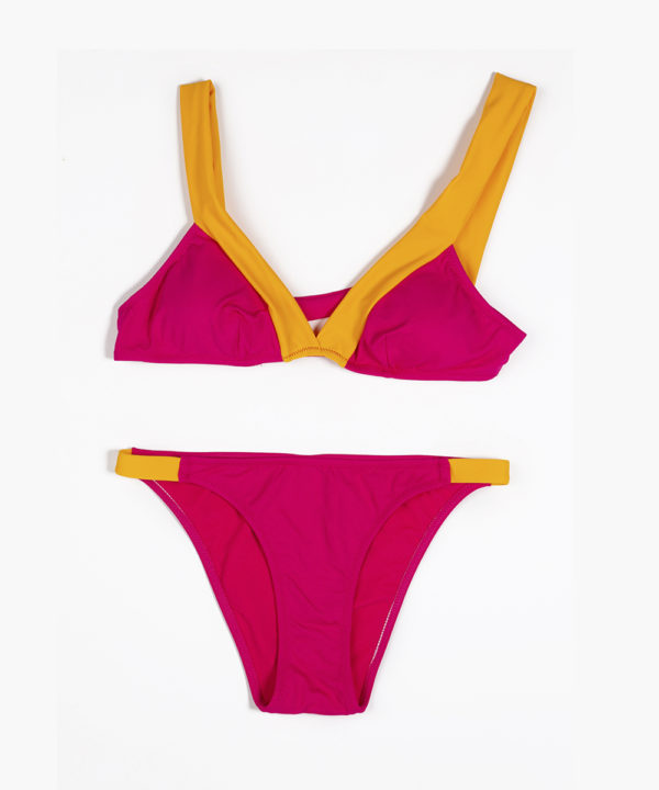 bikini teen fuxia y mandarina