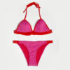 bikini teen triangulo fuxia y rojo