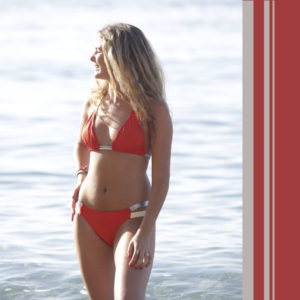 bikini genoveses rojo y plata